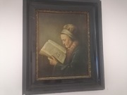 Obraz kobiety z książką 