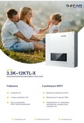FALOWNIK SOFAR SOLAR 3,3KTL-X generacja 2 TRÓJFAZOWY ZUPEŁNIE NOWY!!!