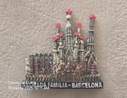 Magnes ceramiczny na lodówkę Espana. Hiszpania. Barcelona. Sagrada Familia.