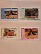 Laos 1996 Mi 1547-50  żółwie idealna seria