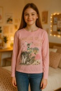 158 Matalan Różowa koszulka z długimi rękawami longsleeve