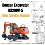Doosan DX210W-5 Shop Service Manual Instrukcja serwisowa naprawcza SN1001+