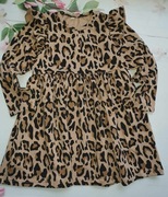 SUKIENKA dla dziewczynki HANDMADE panterka 110