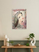 POP ART | RĘCZNIE MALOWANY OBRAZ | KOBIETA | 50x70 | UNIKAT | AKRYL