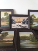 Obrazek pejzaż dekoracyjny 20,3cm x 15,2cm.