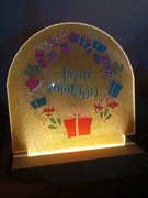 Lampa świąteczna Merry Christmas 