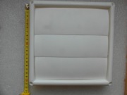 Kratka wentylacyjna wywiewna z żaluzją 20 x 20 cm, Fi 15cm