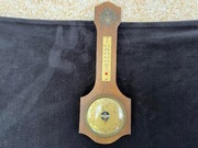 STYLOWY DĘBOWY BAROMETR TERMOMETR C8