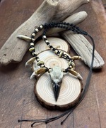 Szamański Amulet Ochronny z Czaszką Kruka 