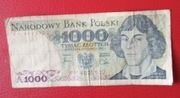 Banknot 1000 zł z M.Kopernikiem z 1982