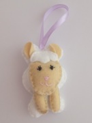 OZDOBA ŚWIĄTECZNA OWIECZKA WIELKANOC FILC HAND MADE