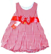 Sukienka bombka z pepitką DEVA r.122/128(7/8l)WYPRZEDAZ