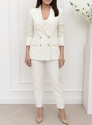 Elegancki garnitur śmietankowa biel nowy 40 L