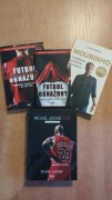 Zestaw czterech książek o tematyce sportowej Jordan, Mourinho i inni