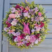 Wianek na drzwi dekoracja ozdoba prezent wielkanoc wiosna zając 