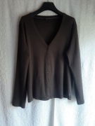 Krótki brązowy kardigan,100 % bawełna, Cecil, r.L