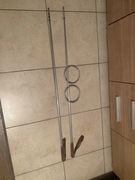 Stare unikat aluminiowe kije do nart kolekcjonerskie retro 125 fi 15