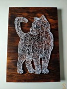 Kot trygonometryczny - obraz string art