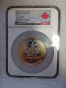 Liść Klonowy Grading NGC 5oz srebro