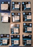 Tusze HP 301 kolor, nowe po terminie ważności. ZESTAW