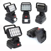 LAMPA DO MAKITA 18V halogen LAMPKA ROBOCZA latarka 18 LED+ 2xUSB