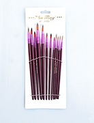 Pędzle Profesjonalne pędzle do malowania BRUSHES Zestaw = 12 sztuk