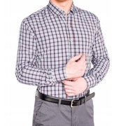 Ombre K450 nowa koszula w kratę r. L / 42 szara 