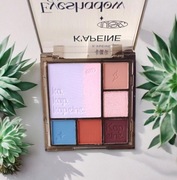 Paleta 6 cieni do powiek w kolorach burgundowych