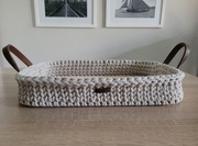 Wyprzedaż! Taca do serwowania ze sznurka na szydełku 