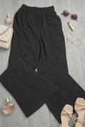 Czarne spodnie flare damskie eleganckie (21)