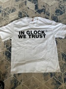 Biala koszulka in glock we trust