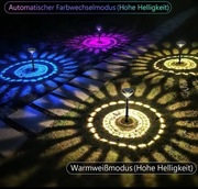 Lampy solarne 2 sztuki.Kolor światła biały lub wielokolorowy  