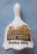 Dzwonek ceramiczny z Polski - pamiątka z Krynicy Zdrój