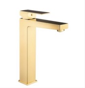 Oltens Gota bateria umywalkowa stojąca wysoka złoty połysk 32401800