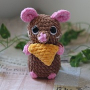 Emile Ratatuj Disney na szydełku szydełko amigurumi