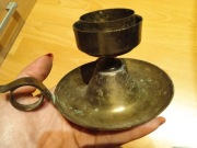 Stary świecznik z kagankiem  Vintage