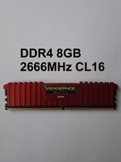 Corsair Vengeance LPX Red DDR4 8GB 2666MHz CL16 | MemTest OK