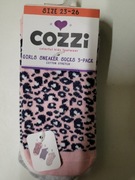 3 pary-skarpety dziewczęce 23-26