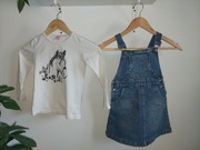 Bluzka, Sukienka princeska jeans r.116