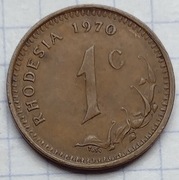 #2666 Rodezja 1 cent 1970 ładna 