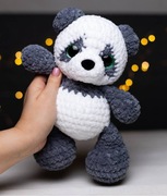 Panda miś na szydełku prezent pluszak maskotka