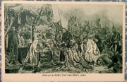 Stefan Batory pod Pskowem pocztówka II RP 