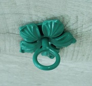 Wieszak Hak Uchwyt sufitowy kuty na doniczkę - Zielony RAL 6000 (W52)