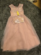 Sukienka wizytowa tiulowa elegancka dla dziewczynki 10-12 lat rozmiar 10y 