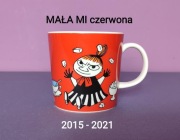 MUMINKI KUBEK Moomin Arabia Finland - z naklejką - MAŁA MI czerwona 