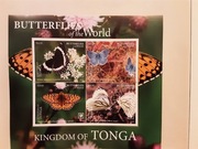 Tonga  2020  Mi blok 138  motyle 125 €  idealna pozycja