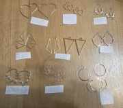 Bazy do kolczyków zawieszki geometryczne zestaw elementów do biżuterii