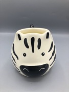 Kubek Zebra 3D ceramiczny, duży kubek z uchwytem