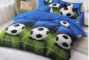 Nowa pościel 5 D Milano 160x200 piłka nożna