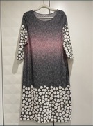 Sukienka dzianinowa ombre wzór kamienie Butik midi szara 50